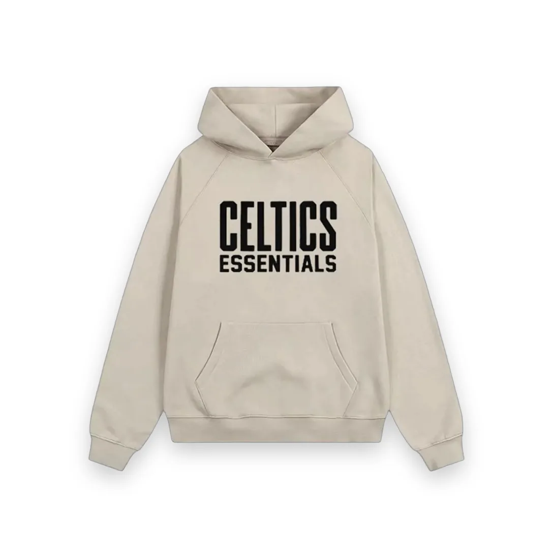Celtics Essentials hoodie cream or light heather 1