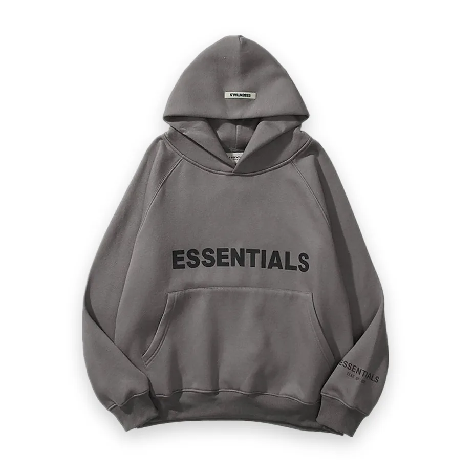 Essentials Casual Dark Gray Hoodie 1