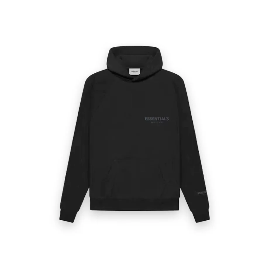 Essentials Fear Of God Black Hoodie 1