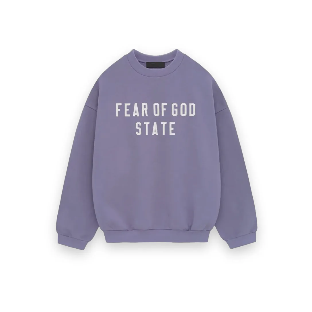 Essentials Fear Of God Purple Crewneck Sweatshirt 1