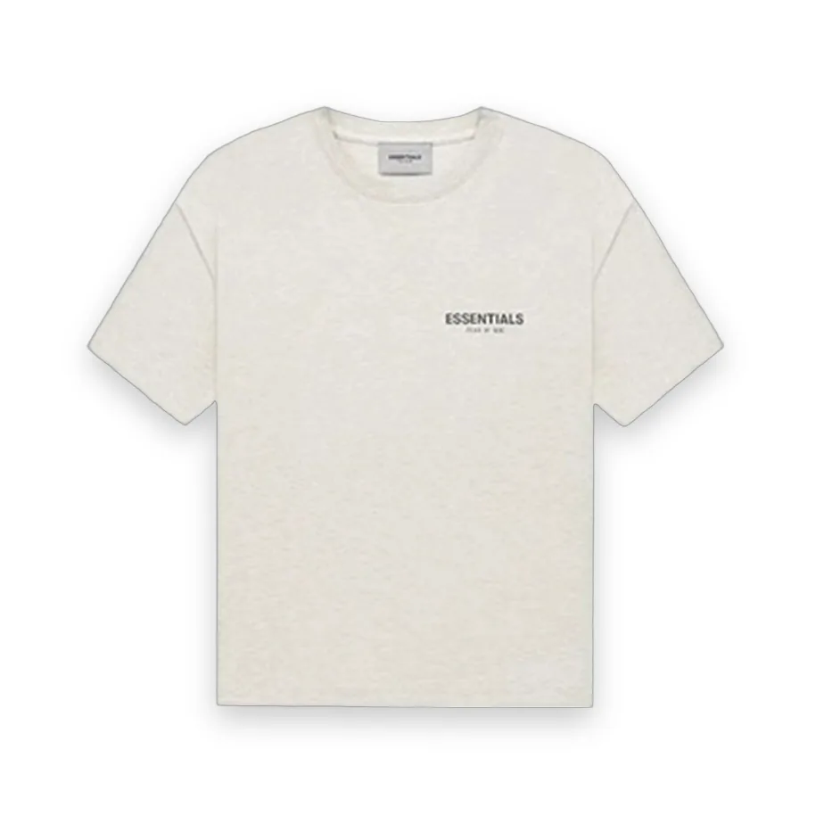 Essentials Fear Of God Reflective PALE OAT T-Shirt 1