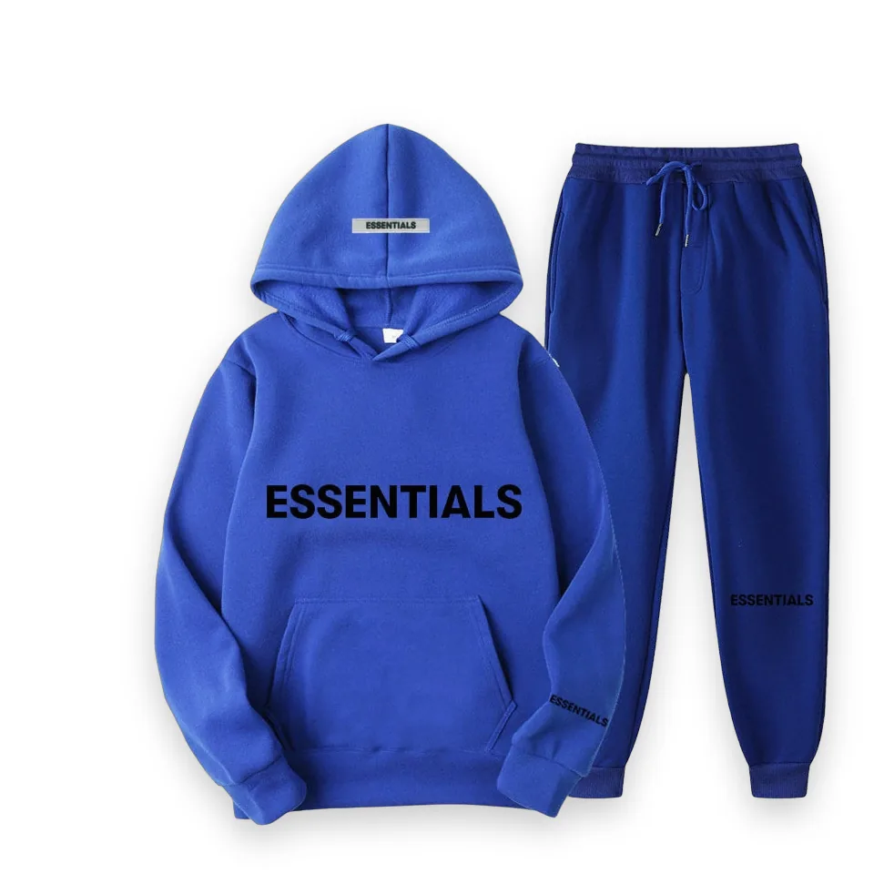 Essentials Spring Hooded Blue Tracksuit 1