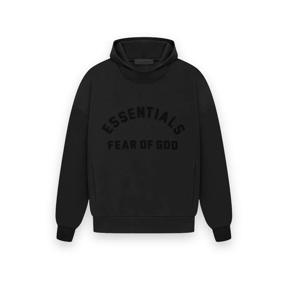 Fear of God Essentials Arch Logo Black Hoodie 1