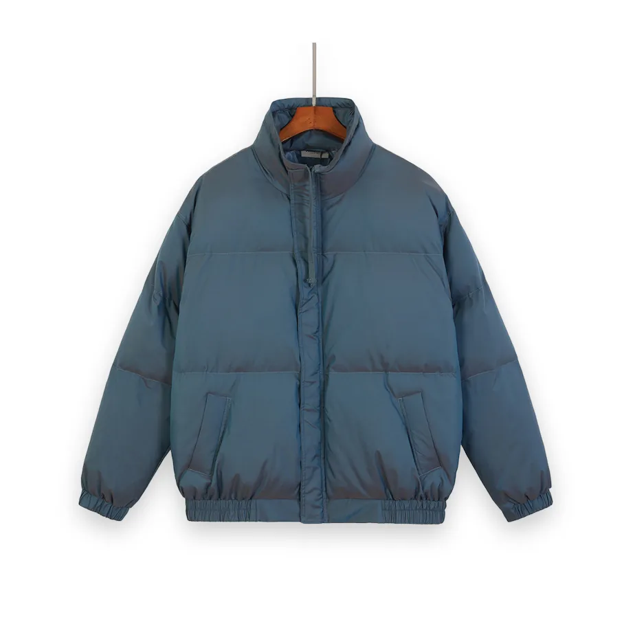 Fear of God ESSENTIALS Blue Iridescent Puffer Jacket 1