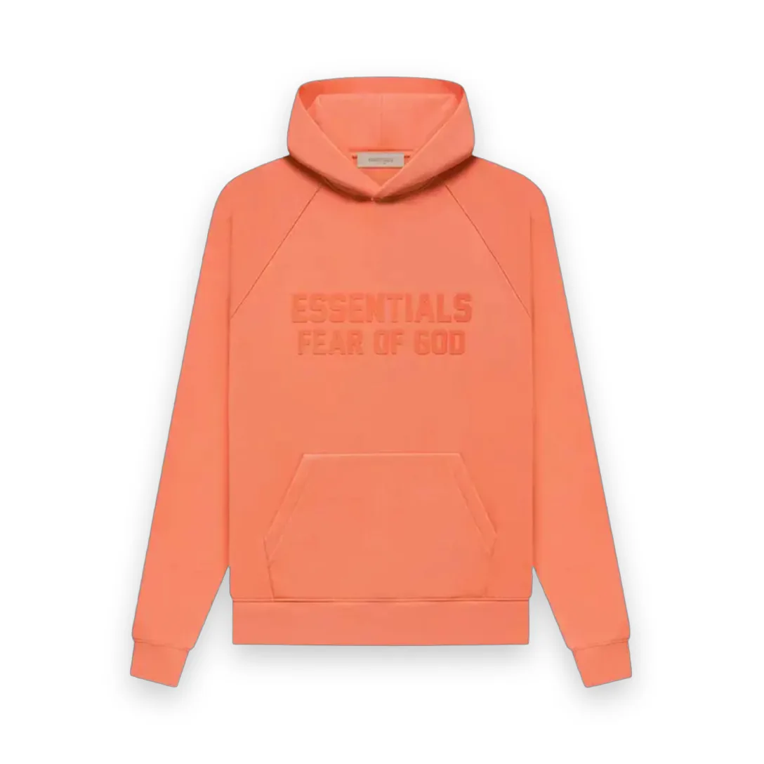 Fear of God Essentials Coral Powder Hoodie 1