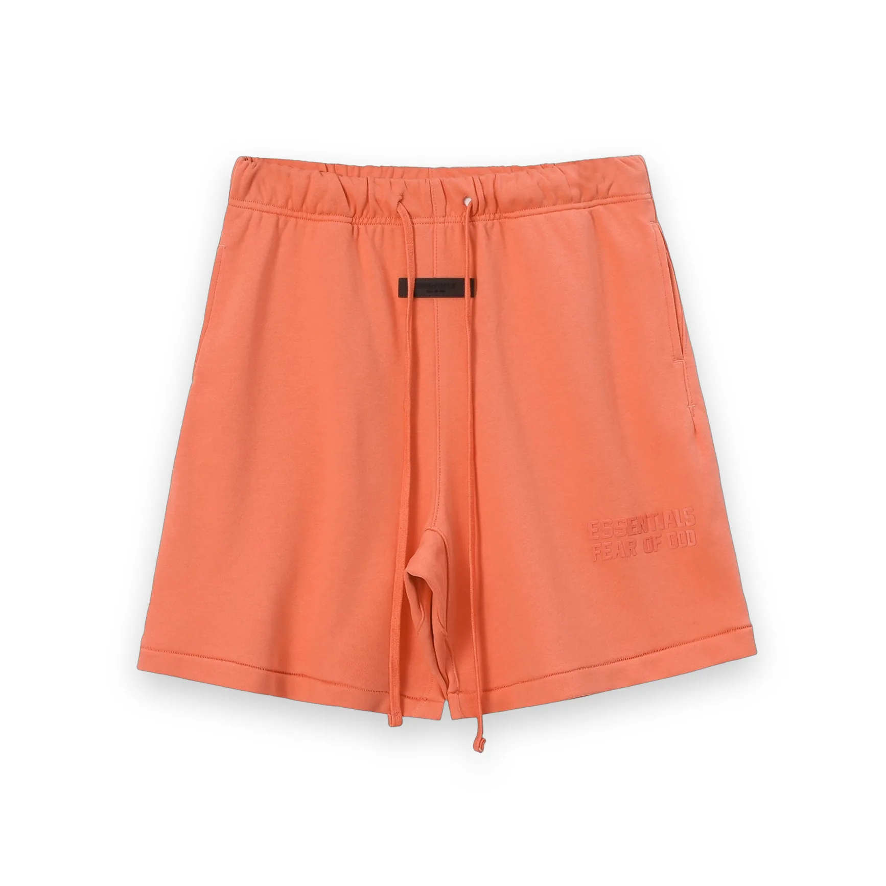 Fear Of God Essentials Coral Red Shorts 1