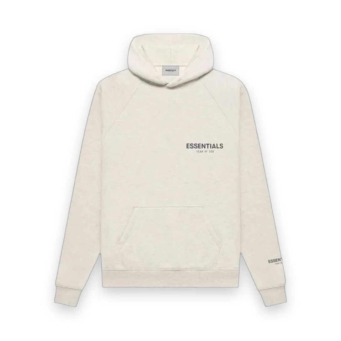 Fear of God Essentials Core Collection Light Heather Oatmeal Hoodie 1