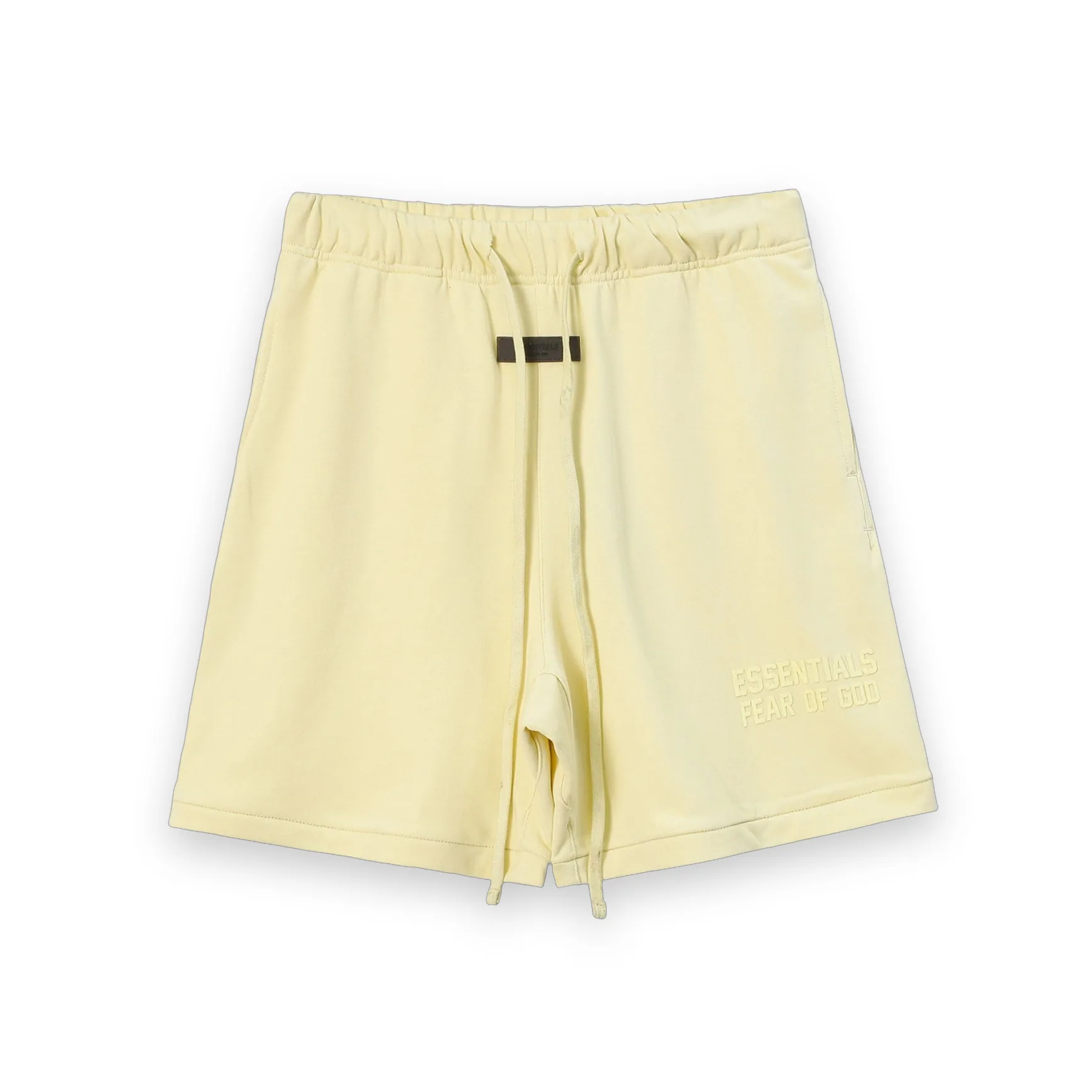 Fear Of God Essentials Cream Yellow Shorts 1
