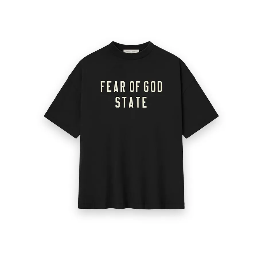 Fear Of God Essentials Heavy Crewneck Tee T Shirt Black 1