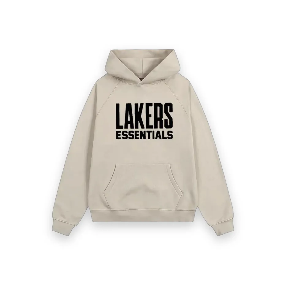 Fear of God Essentials Lakers Hoodie cream 1