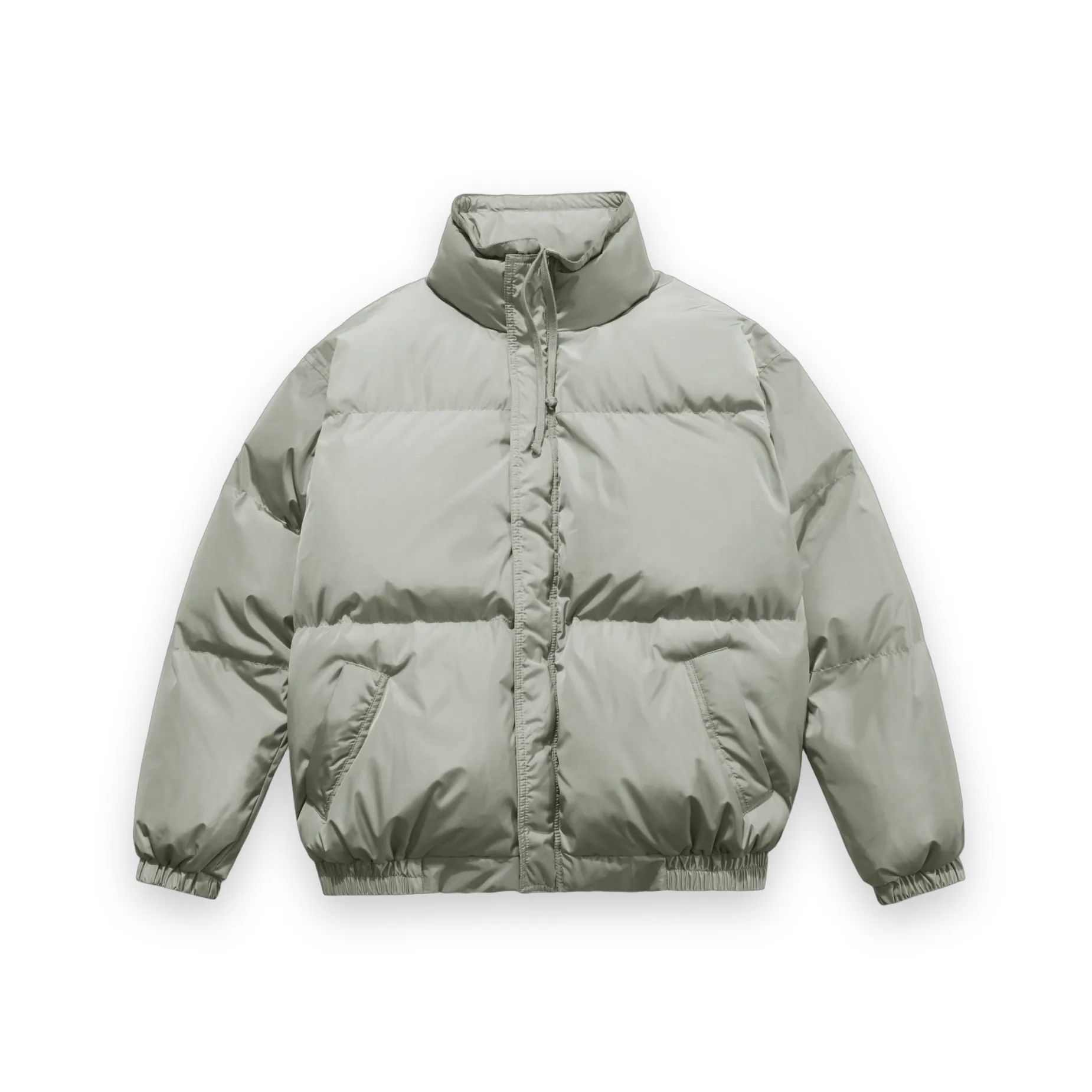 Fear of God ESSENTIALS Puffer Jacket Green 1