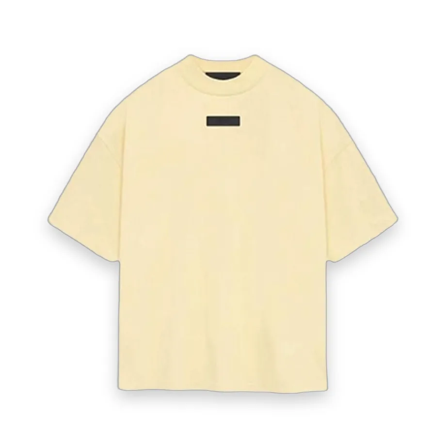 Fear Of God Essentials Spring Garden Yellow Crewneck T-Shirt 1