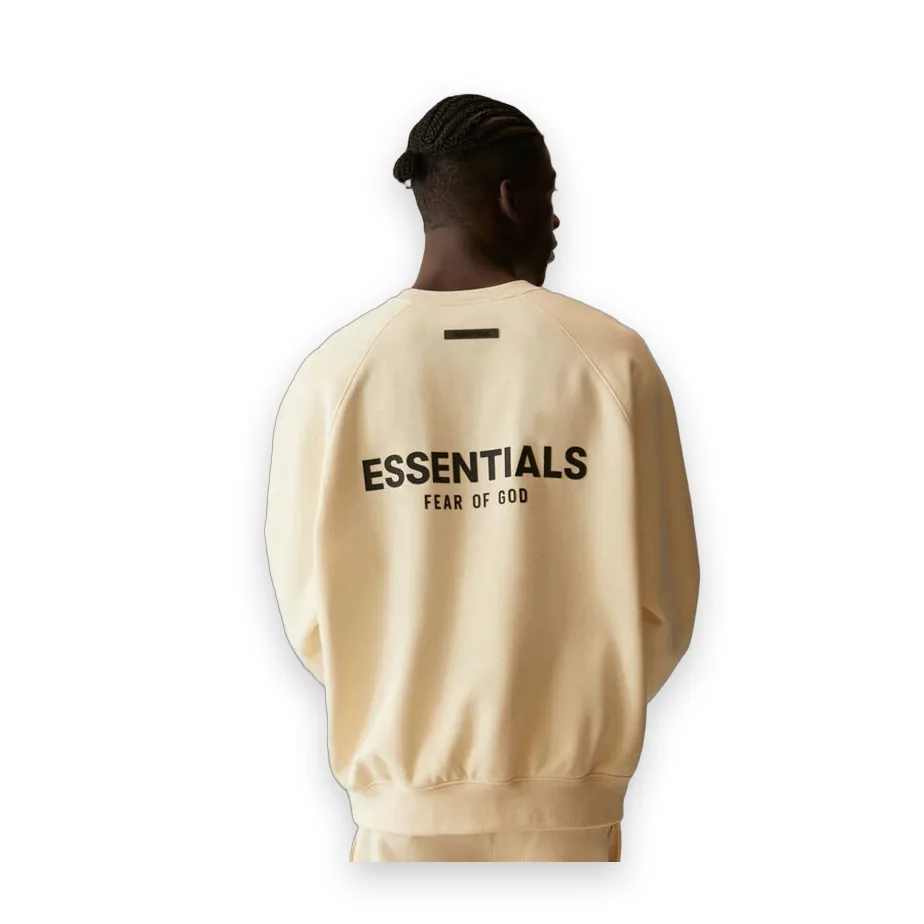 FOG ESSENTIALS Crew Neck Rice apricot Sweatshirt 1