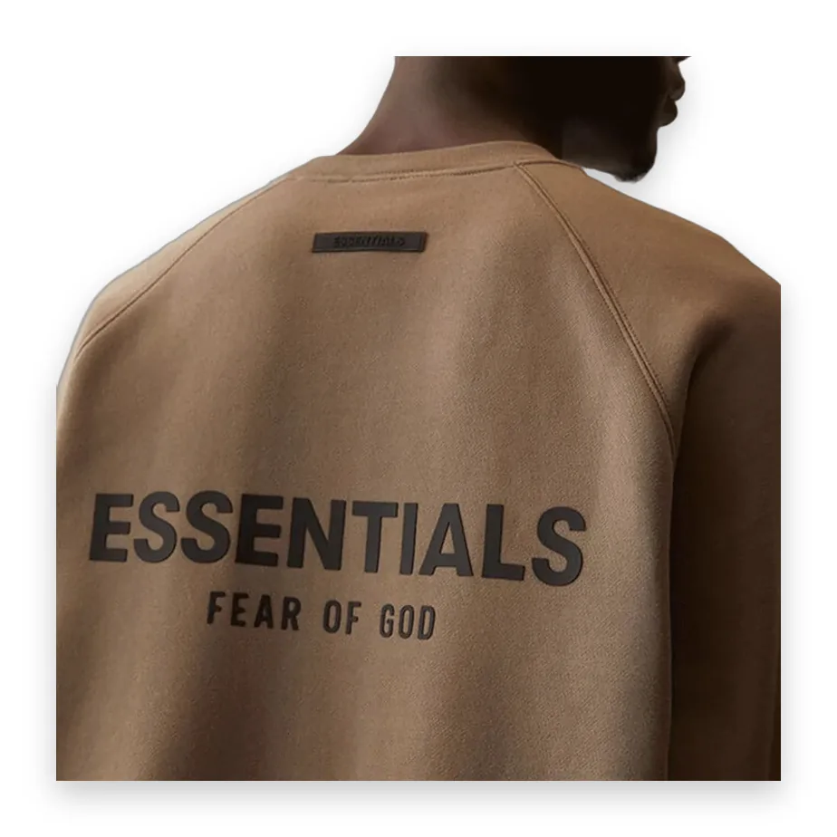 FOG ESSENTIALS Crew Neck Taupe Sweatshirt 1