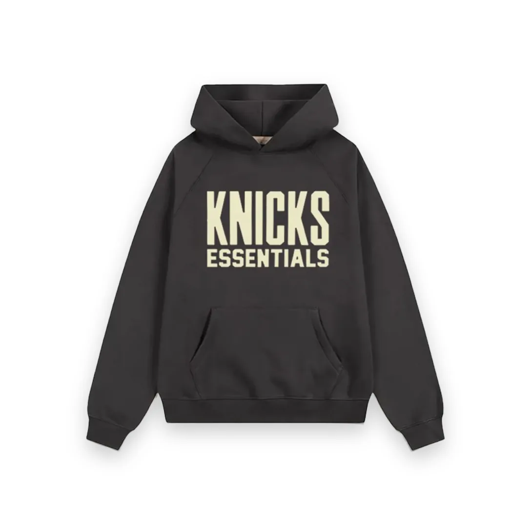 Knicks Essentials hoodie charcoal gray 1